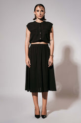 Elasticated Skirt Black